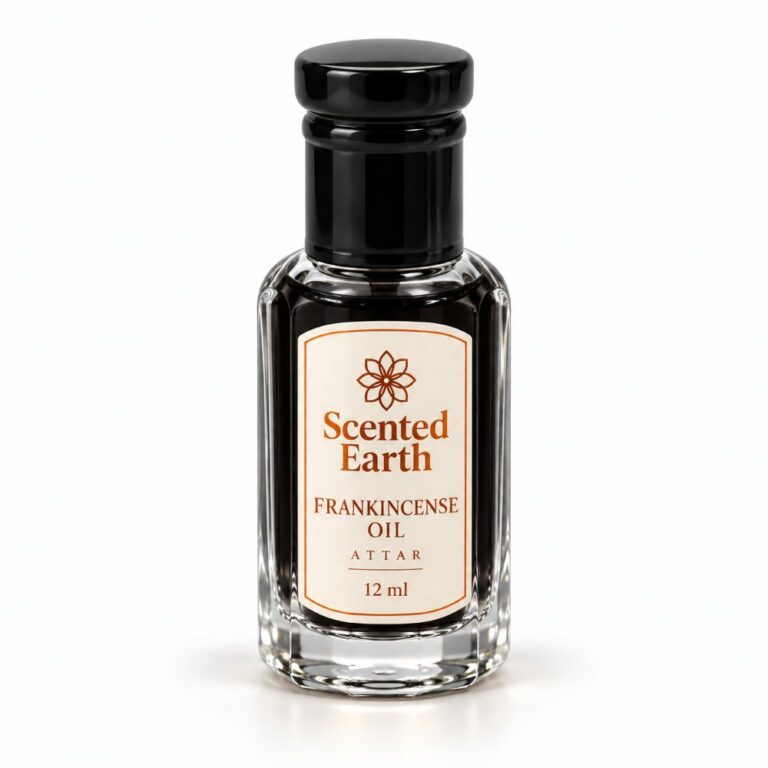 Scented Earth frankincense perfume oil, 12 ml bottle