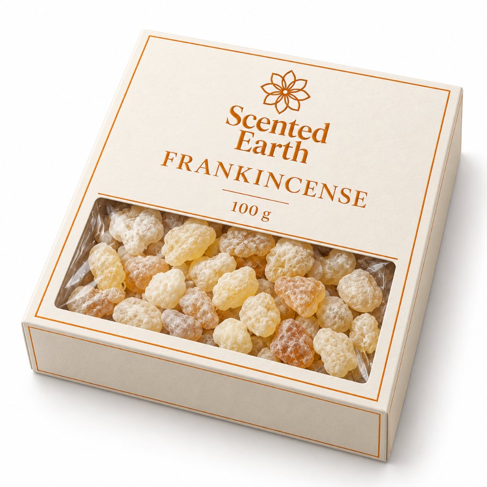 Scented Earth frankincense resin, 100 g box