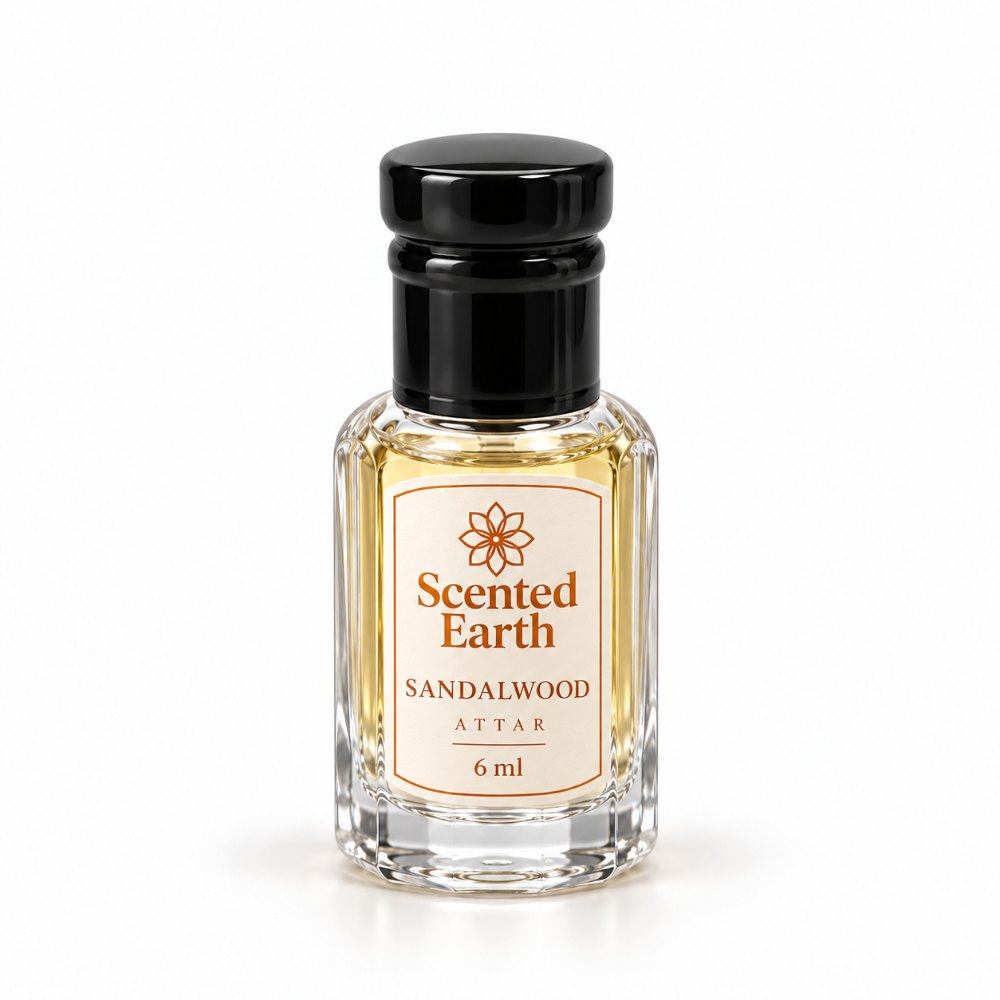 Scented Earth Sandalwood Oil, 6 ml bottle